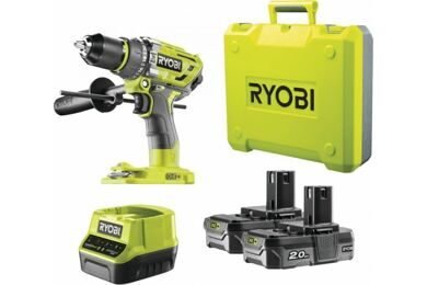 Аккумуляторная бесщеточная ударная дрель-шуруповерт Ryobi ONE+ R18PD7-220B (5133004295)